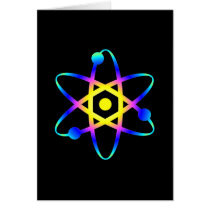 science atom card