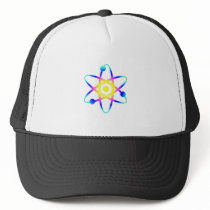 science atom mesh hat