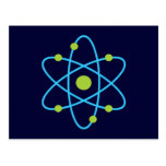 Science Atom Postcards