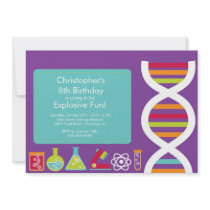 Science Birthday Party Invitation