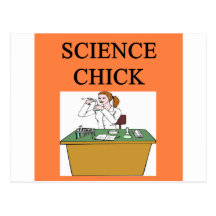 SCIENCE CHICk Post Card