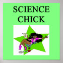 SCIENCE CHICK posters