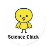 Science Chick stickers