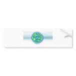 Science Fiction 3D Alien Virus bumper stickers