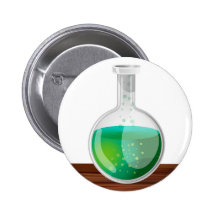 science Flask Pins
