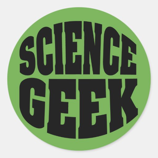 Science Geek Round Sticker Zazzle