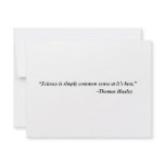 Science is Common Sense at it's Best Personalized Announcement