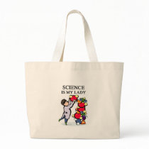 SCIENCE is my lady Tote Bags