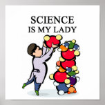 SCIENCE is my lady posters