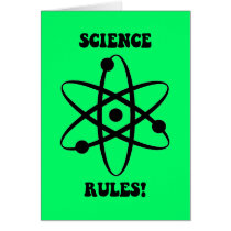 science rules greeting card