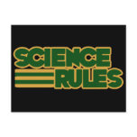 Science Rules postcards