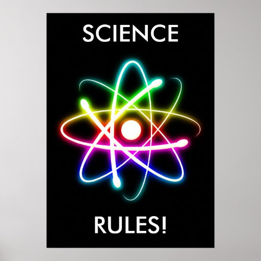 science-rules-unique-poster-zazzle