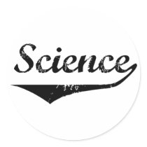Science Round Stickers