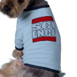Science t shirt pet clothing