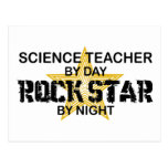 Science Teacher Rock Star by Night Post Cards