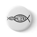 Science Trumps Faith Fish buttons