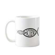 Science Trumps Faith Fish Mugs