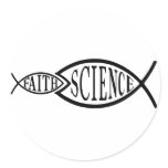 Science Trumps Faith Fish stickers