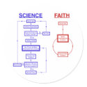 Science vs Faith stickers