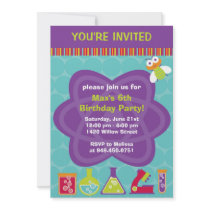 Scientist Birthday Party Invitation