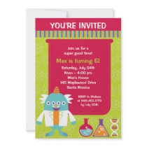 Scientist Birthday Party Invitation