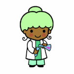 Scientist Girl photo sculptures