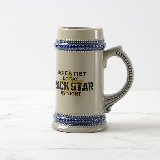 Scientist Rock Star by Night Coffee Mugs