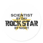 Scientist Rock Star by Night stickers