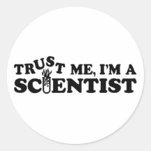 Scientist Round Sticker