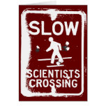 Scientists Crossing Greeting Card