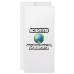 Scientists...Making the World a Better Place Custom Rack Cards
