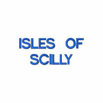 Scillonian Cross sleeve + Text chest (Light) embroidered shirts
