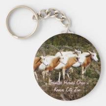 Scimitar Horned Oryx Keychain