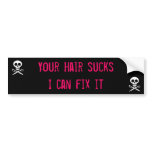 Scissor Skull Bumper Sticker bumper stickers