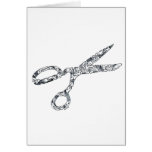 Scissors with Haircuts Greeting Cards