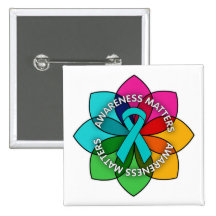 Scleroderma Awareness Matters Petals Button