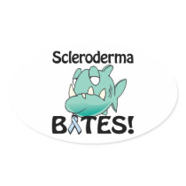 Scleroderma BITES Oval Sticker