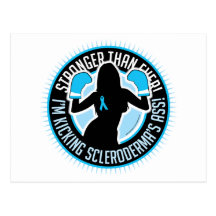 Scleroderma Boxing Girl Postcard