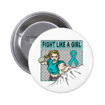 Scleroderma Fight Like A Girl Punch.png Pinback Buttons