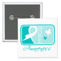 Scleroderma Hope Awareness Tile Pinback Button