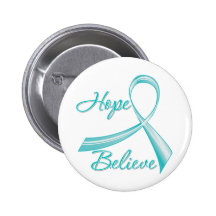 Scleroderma - Hope Believe Pinback Buttons