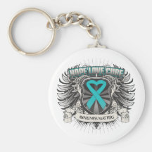 Scleroderma Hope Love Cure Key Chain