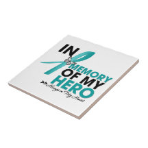 Scleroderma Tribute In Memory of My Hero Ceramic Tiles