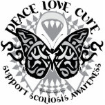 Scoliosis Butterfly Tribal photo sculptures