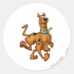 Scooby Doo Airbrush Pose 3 Round Stickers