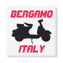 Scooter, Bergamo, Italy Magnet