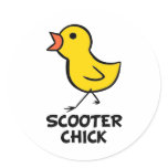 Scooter Chick Sticker