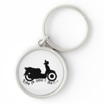 Scooter or E-Bike - This is how I Roll! Key Chains