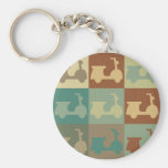 Scooter Pop Art Key Chain