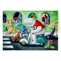 Scooter rally - Yeti and Co. cards by colonelle Scooter rally - Yeti and Co. cards